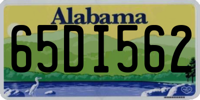 AL license plate 65DI562