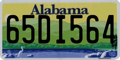 AL license plate 65DI564