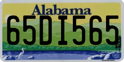 AL license plate 65DI565