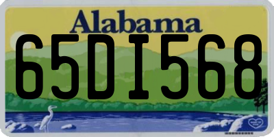 AL license plate 65DI568