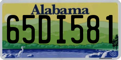 AL license plate 65DI581