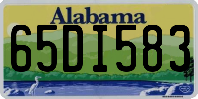 AL license plate 65DI583