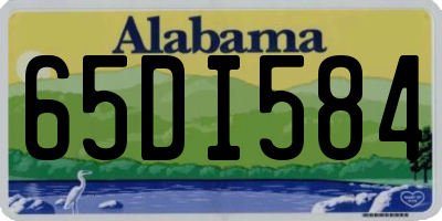 AL license plate 65DI584