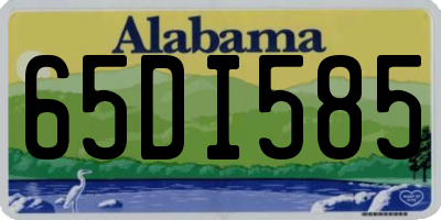 AL license plate 65DI585