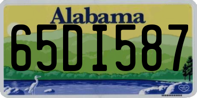 AL license plate 65DI587