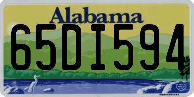 AL license plate 65DI594