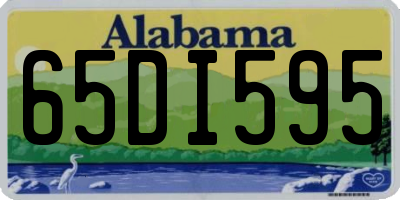 AL license plate 65DI595