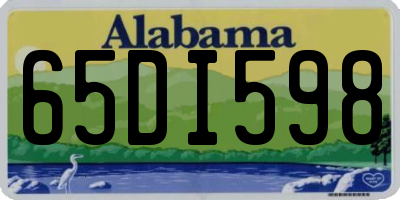 AL license plate 65DI598