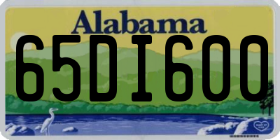 AL license plate 65DI600