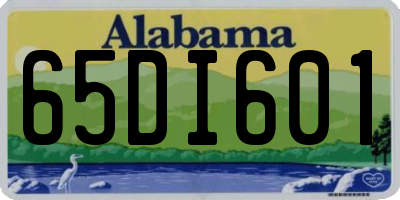 AL license plate 65DI601