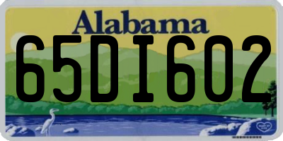 AL license plate 65DI602