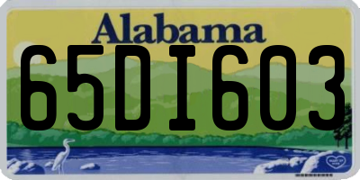 AL license plate 65DI603