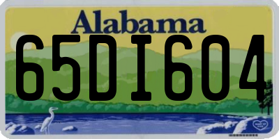 AL license plate 65DI604