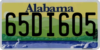 AL license plate 65DI605