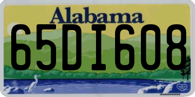 AL license plate 65DI608