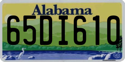 AL license plate 65DI610