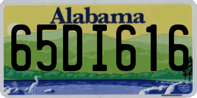 AL license plate 65DI616