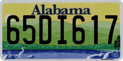 AL license plate 65DI617