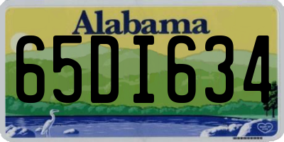 AL license plate 65DI634