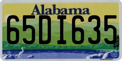 AL license plate 65DI635