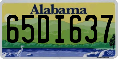 AL license plate 65DI637