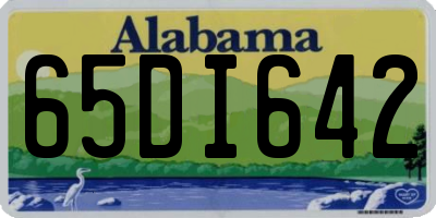 AL license plate 65DI642