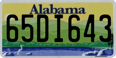 AL license plate 65DI643