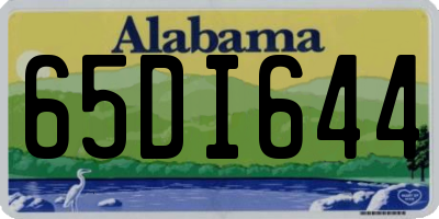 AL license plate 65DI644