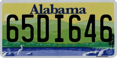 AL license plate 65DI646