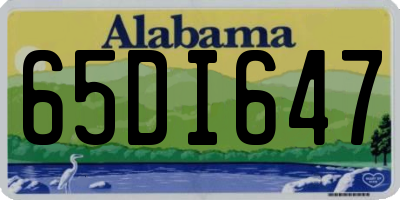 AL license plate 65DI647