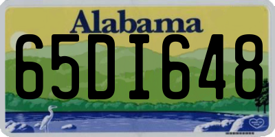 AL license plate 65DI648