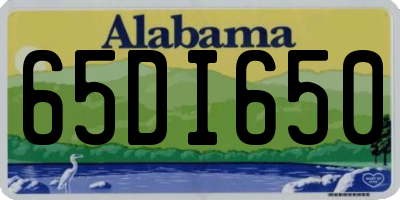 AL license plate 65DI650