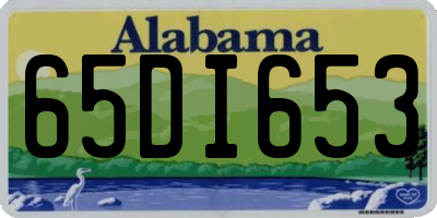 AL license plate 65DI653