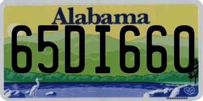 AL license plate 65DI660