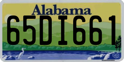 AL license plate 65DI661