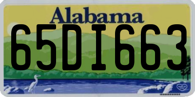 AL license plate 65DI663