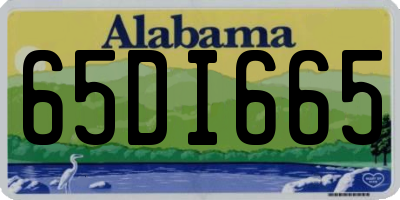 AL license plate 65DI665