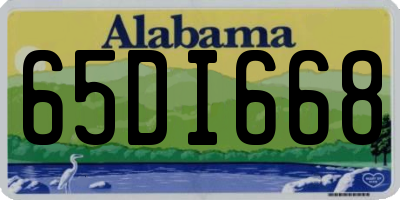AL license plate 65DI668
