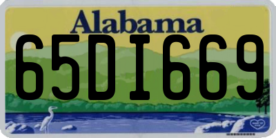 AL license plate 65DI669