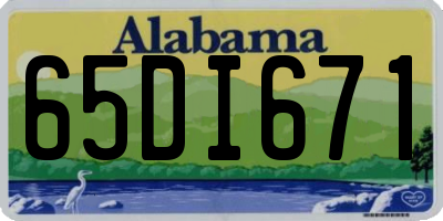 AL license plate 65DI671