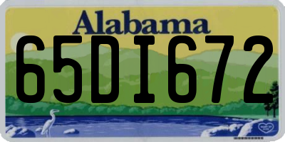 AL license plate 65DI672
