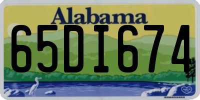 AL license plate 65DI674