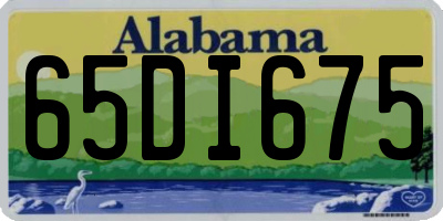 AL license plate 65DI675