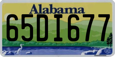 AL license plate 65DI677
