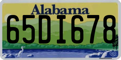 AL license plate 65DI678