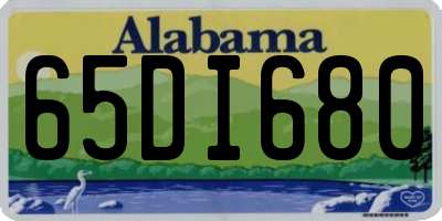 AL license plate 65DI680