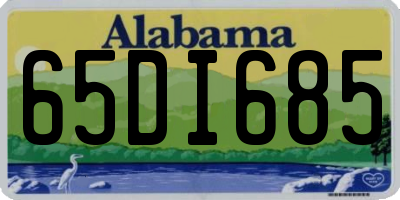 AL license plate 65DI685