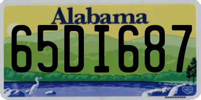 AL license plate 65DI687