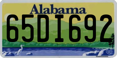 AL license plate 65DI692