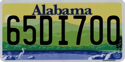 AL license plate 65DI700
